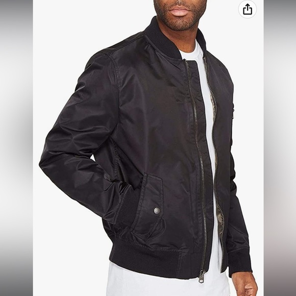 Levi's Men's Flight Satin Unfilled Ma-1 Bomber Black size XL - Picture 2 of 10